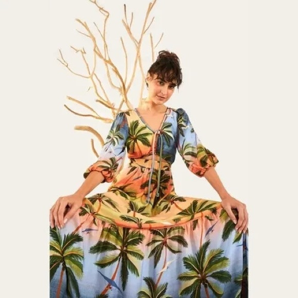 FARM Rio Multicolor Tropical Maxi Dress - Picture 2 of 8